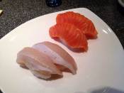 Hamachi (Yellowtail) Belly & Sake (Salmon)
